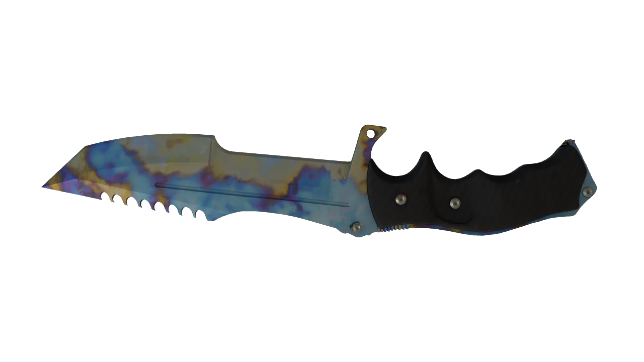 Huntsman Knife | Case Hardened seed #609, back
