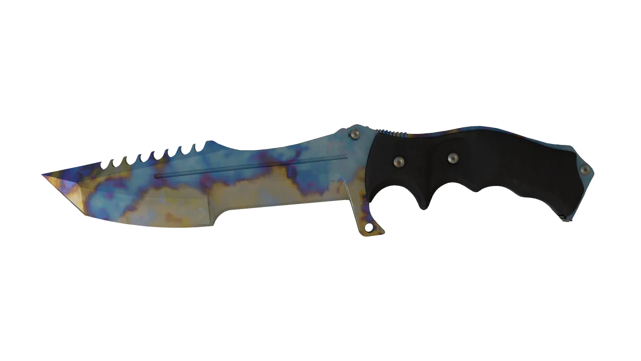 Huntsman Knife | Case Hardened seed #609, front