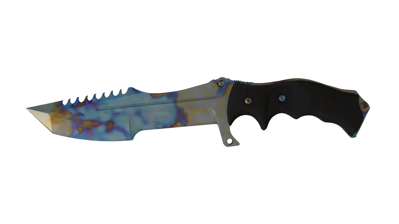 Huntsman Knife | Case Hardened seed #612, front