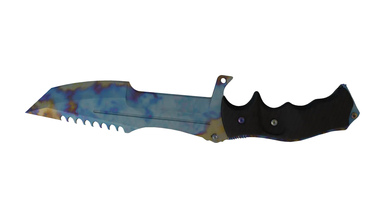 Huntsman Knife | Case Hardened seed #618, back
