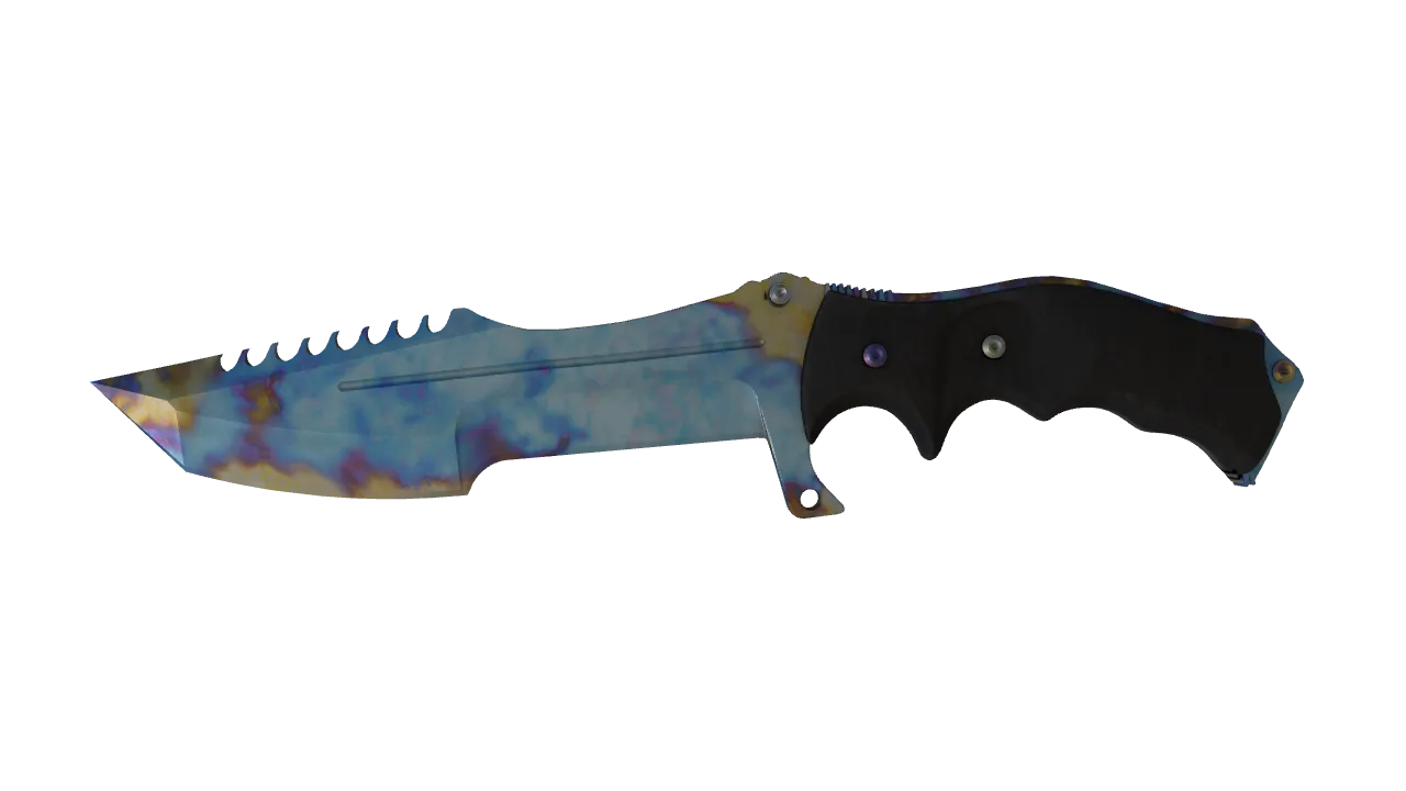 Huntsman Knife | Case Hardened seed #618, front