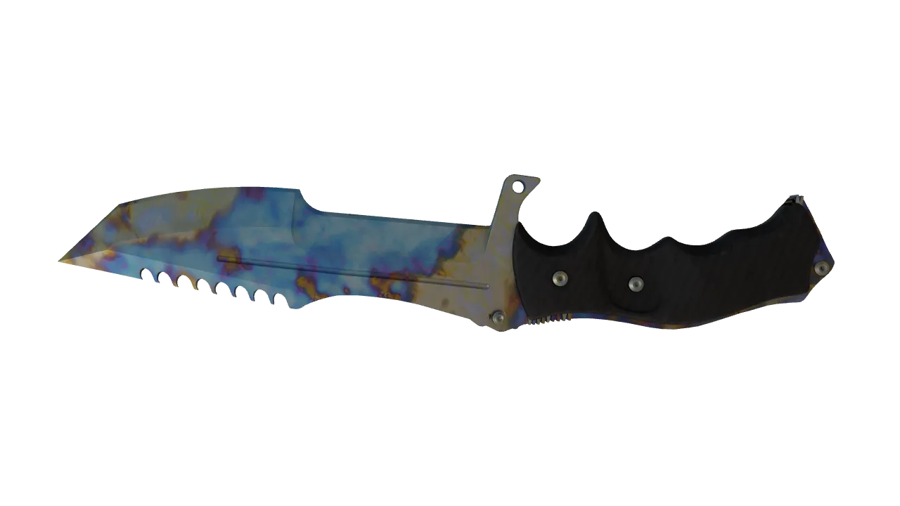 Huntsman Knife | Case Hardened seed #629, back
