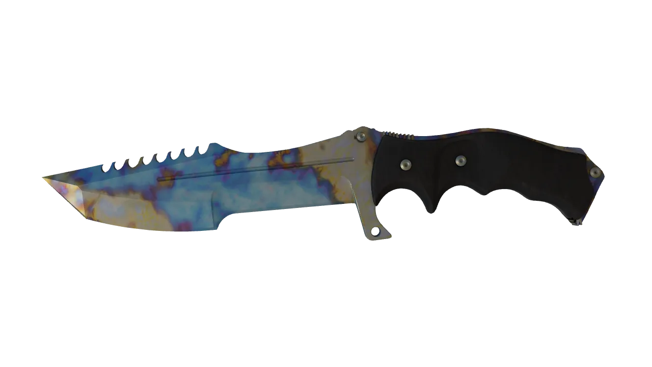 Huntsman Knife | Case Hardened seed #629, front
