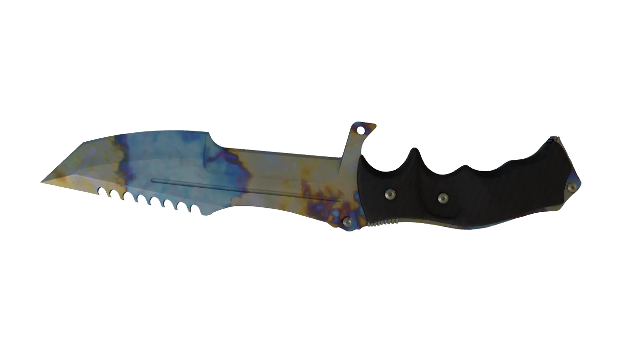 Huntsman Knife | Case Hardened seed #630, back
