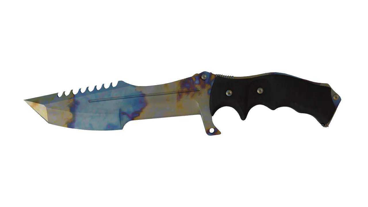 Huntsman Knife | Case Hardened seed #630, front