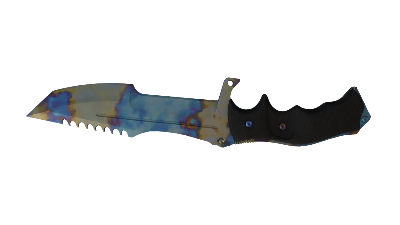 Huntsman Knife | Case Hardened seed #633, back