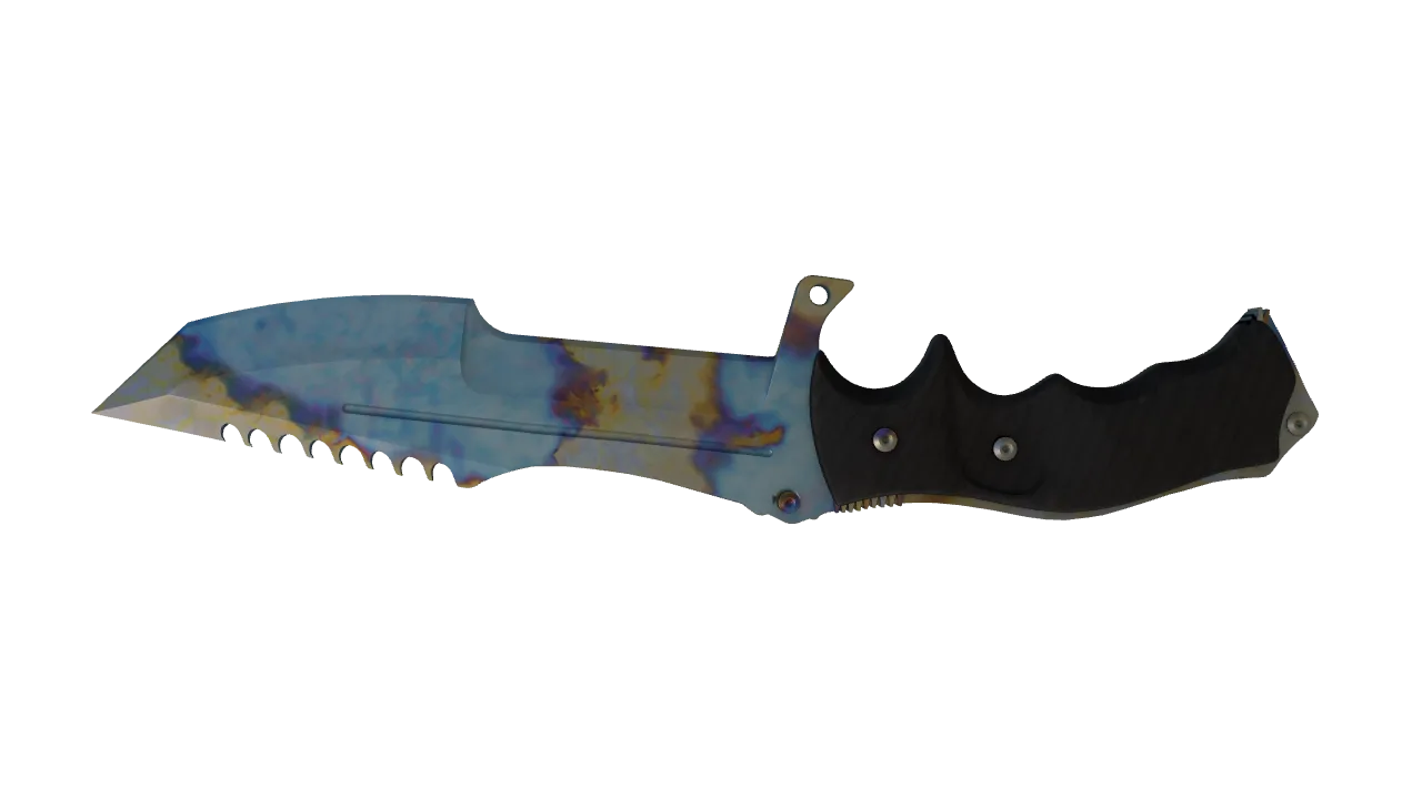 Huntsman Knife | Case Hardened seed #638, back
