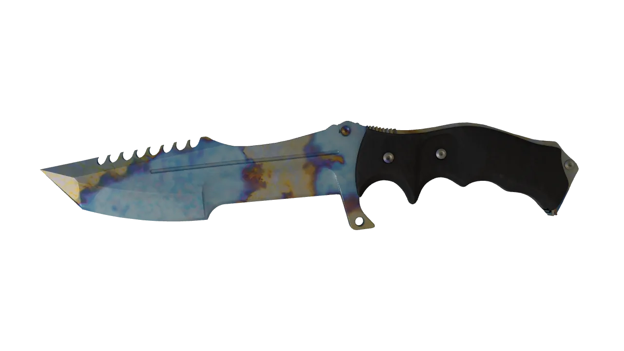 Huntsman Knife | Case Hardened seed #638, front