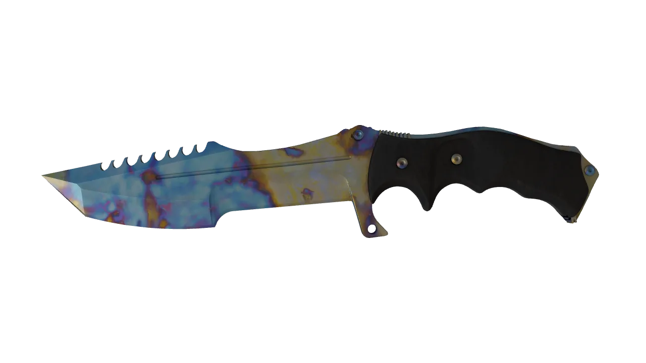 Huntsman Knife | Case Hardened seed #643, front