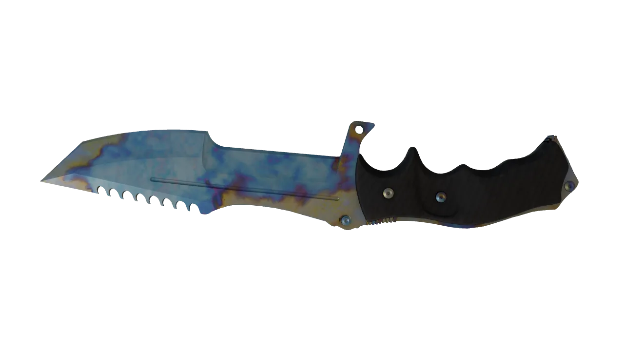 Huntsman Knife | Case Hardened seed #652, back