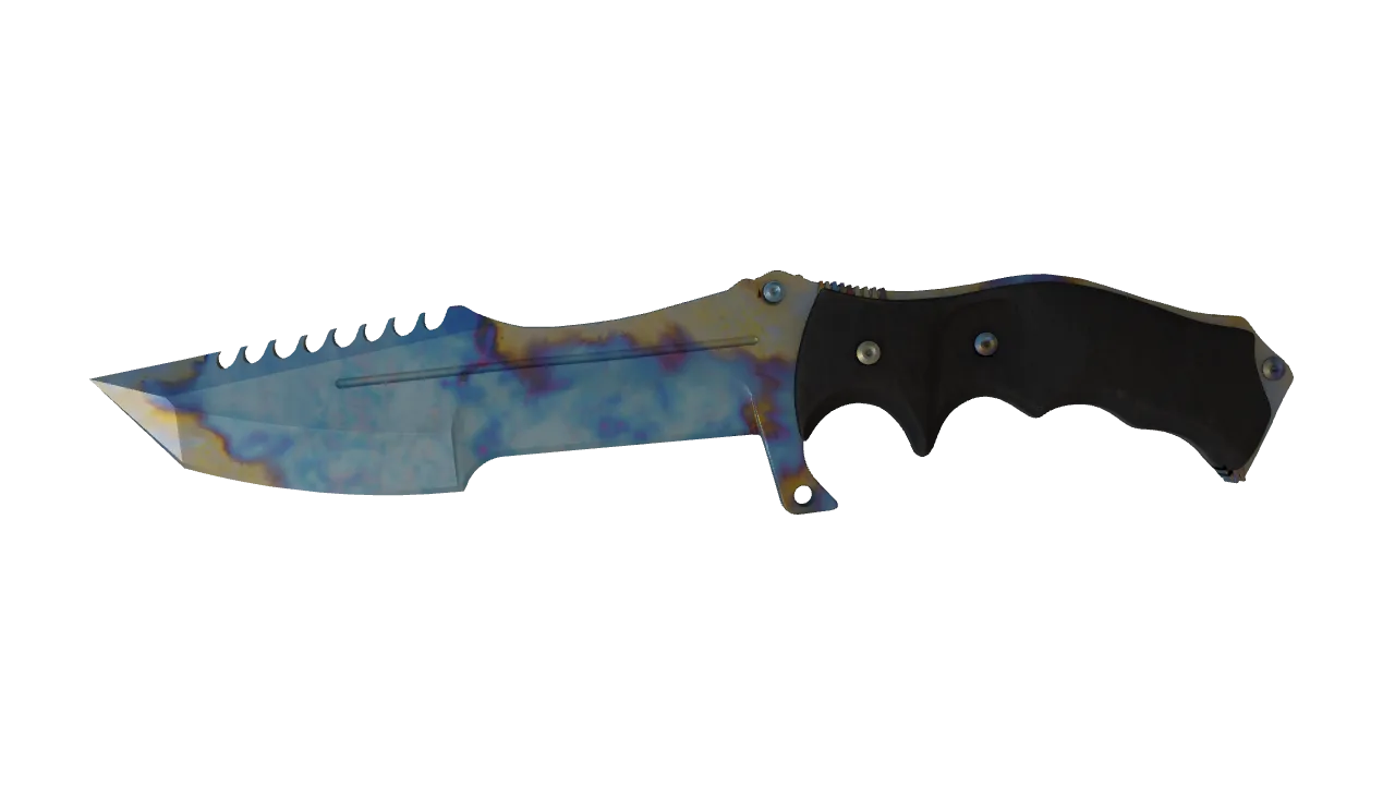 Huntsman Knife | Case Hardened seed #652, front