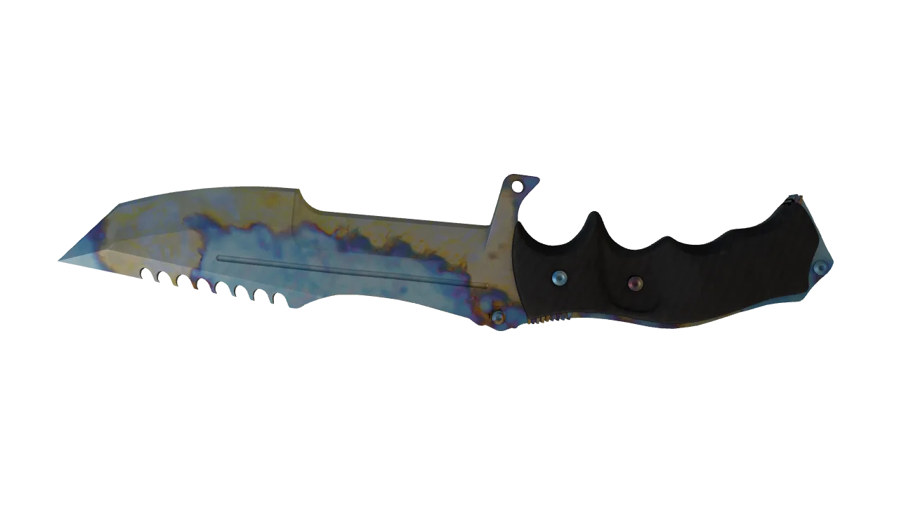 Huntsman Knife | Case Hardened seed #657, back