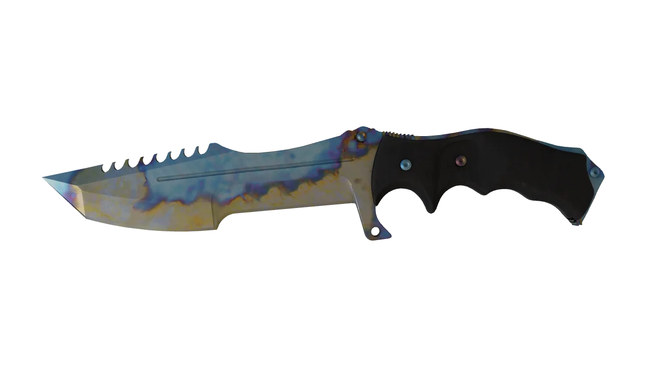 Huntsman Knife | Case Hardened seed #657, front