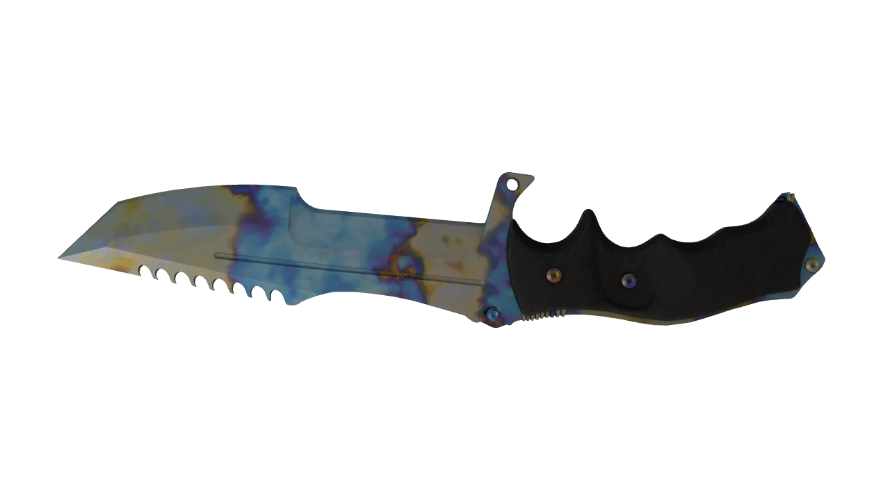 Huntsman Knife | Case Hardened seed #658, back