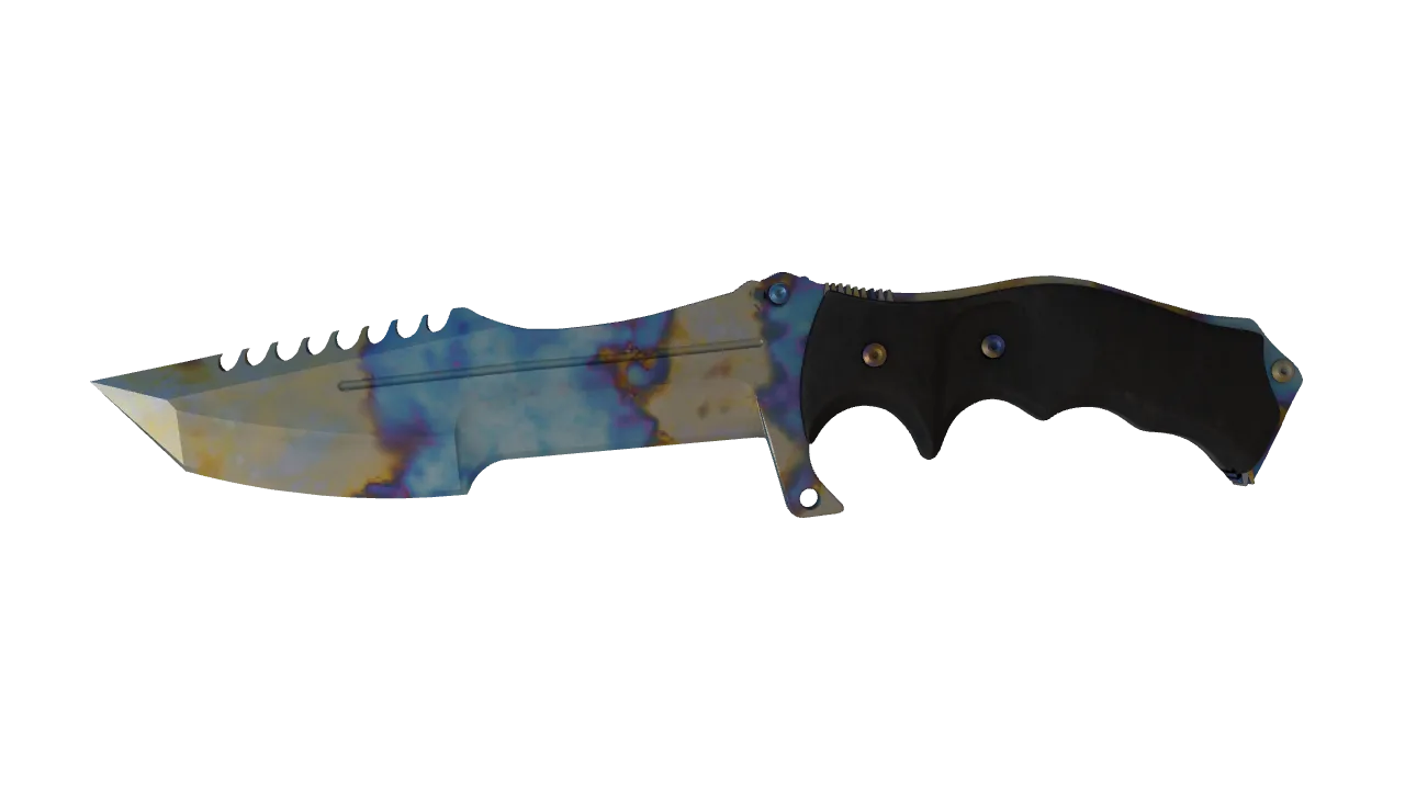 Huntsman Knife | Case Hardened seed #658, front