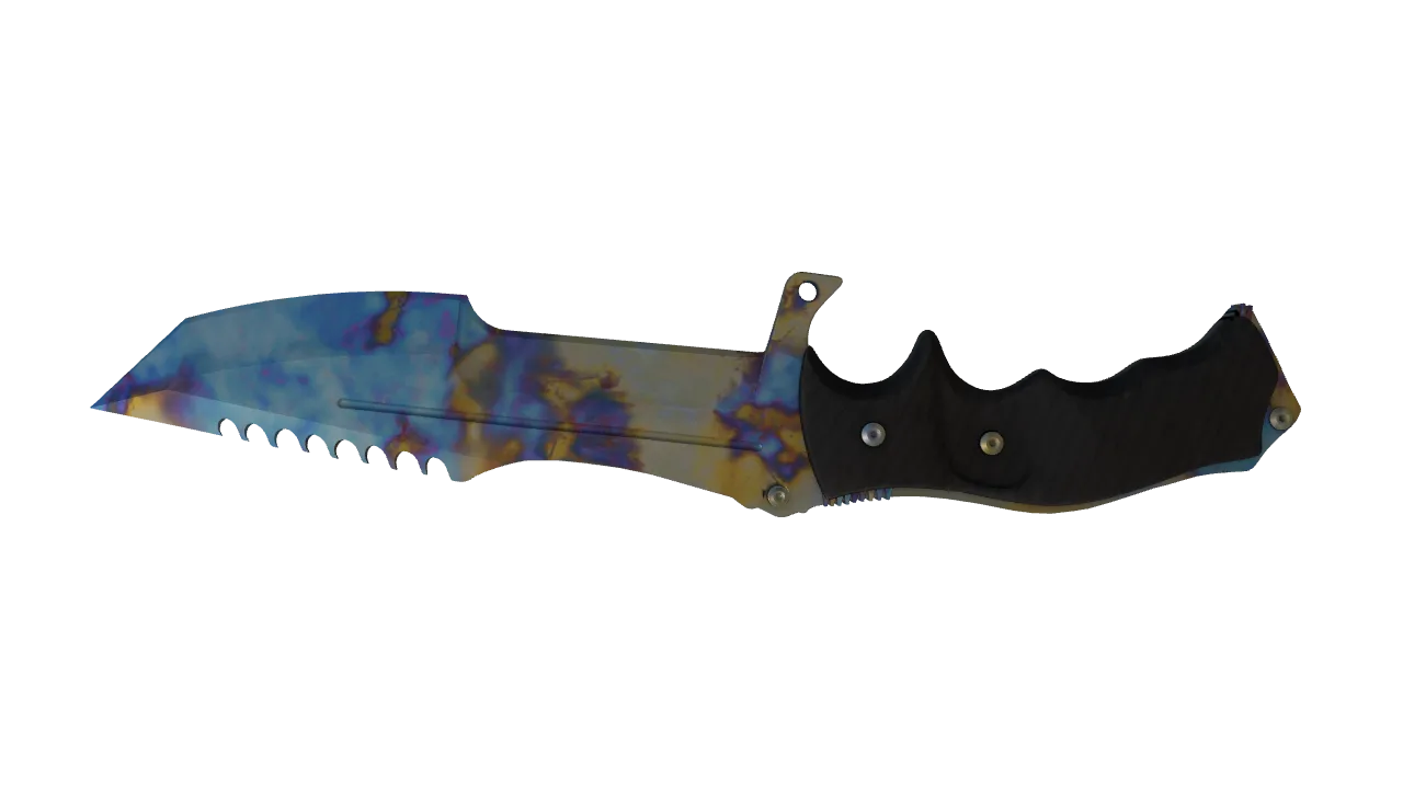 Huntsman Knife | Case Hardened seed #664, back