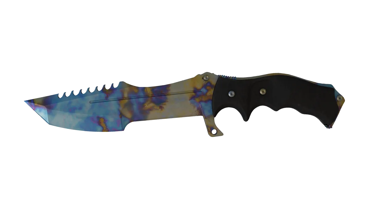 Huntsman Knife | Case Hardened seed #664, front