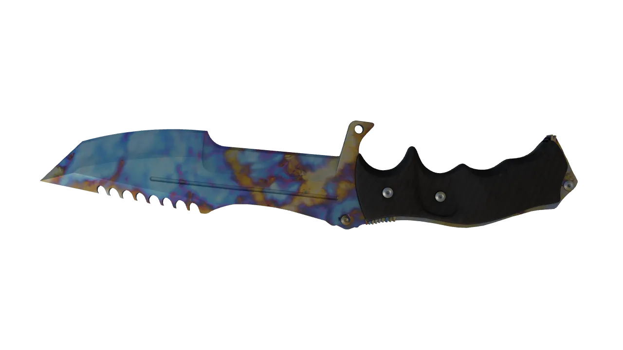 Huntsman Knife | Case Hardened seed #694, back