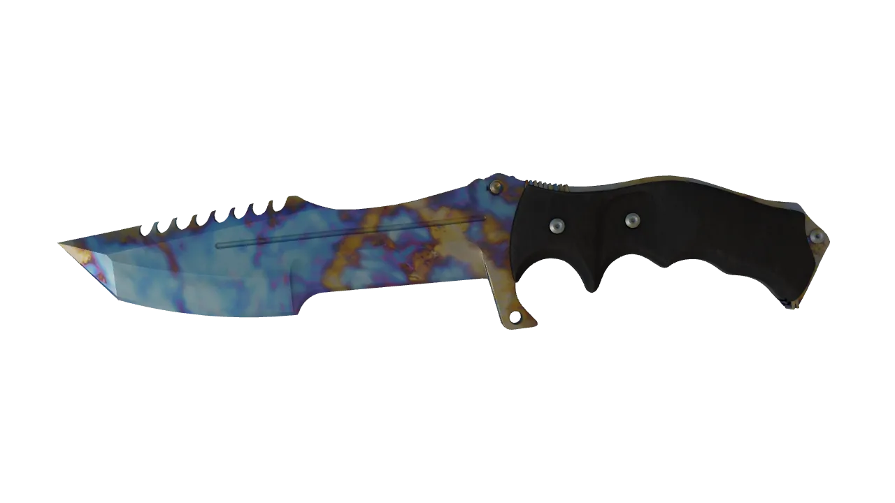 Huntsman Knife | Case Hardened seed #694, front
