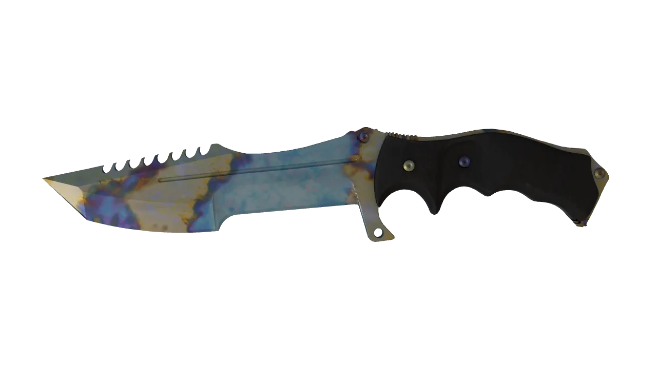 Huntsman Knife | Case Hardened seed #699, front