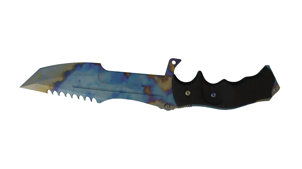 Huntsman Knife | Case Hardened seed #702, back