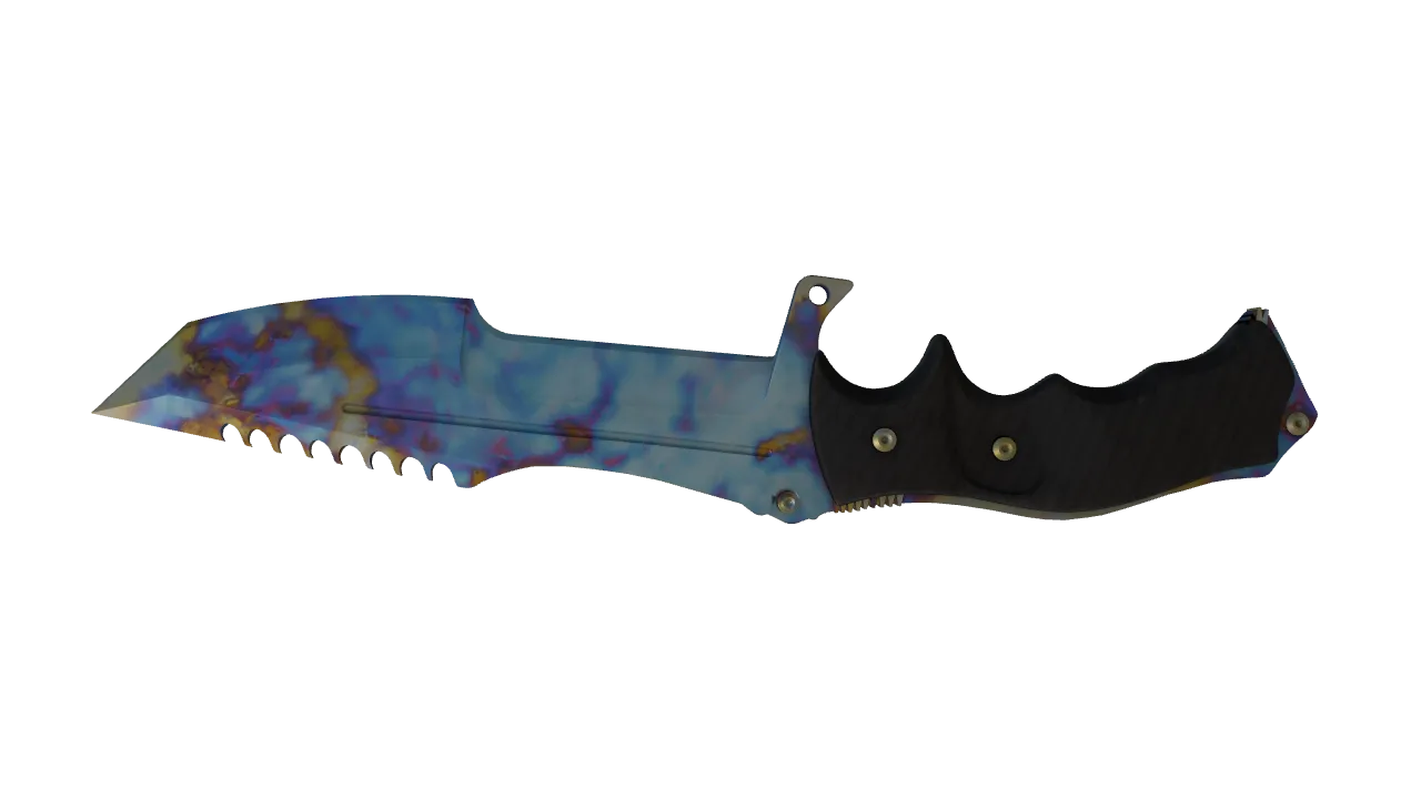Huntsman Knife | Case Hardened seed #703, back
