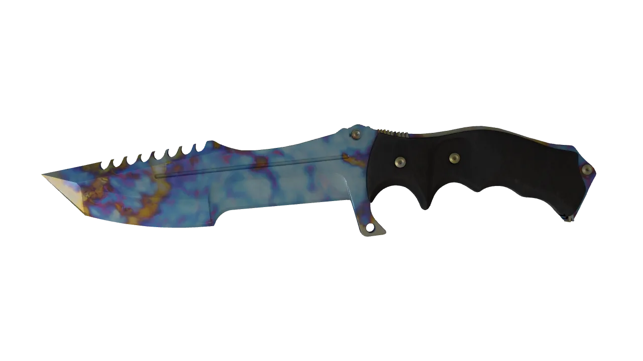 Huntsman Knife | Case Hardened seed #703, front