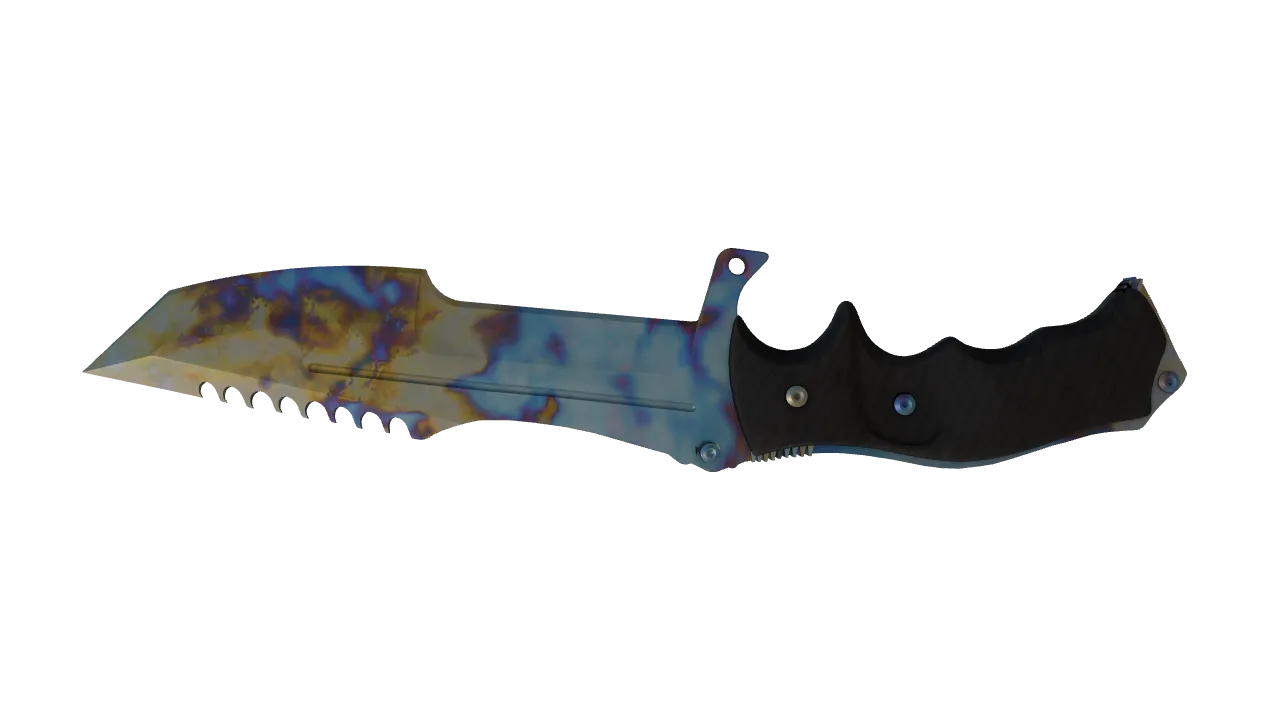 Huntsman Knife | Case Hardened seed #704, back