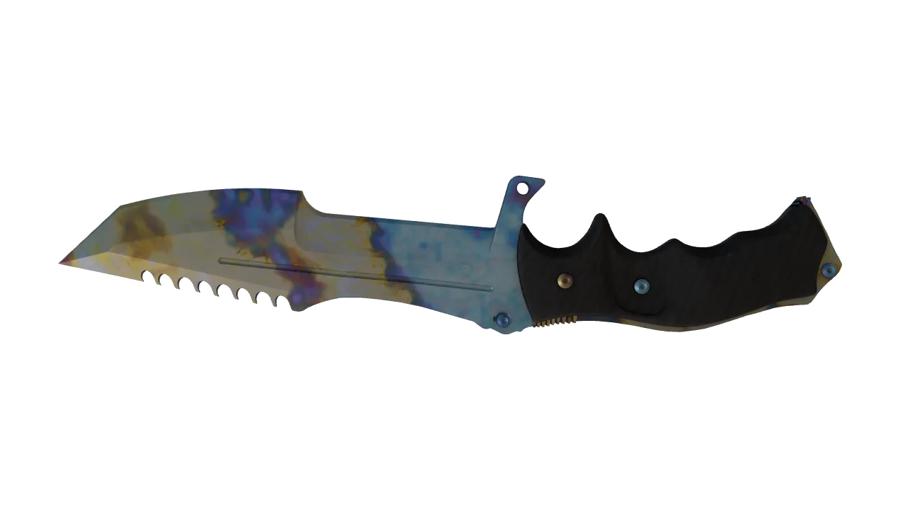 Huntsman Knife | Case Hardened seed #716, back