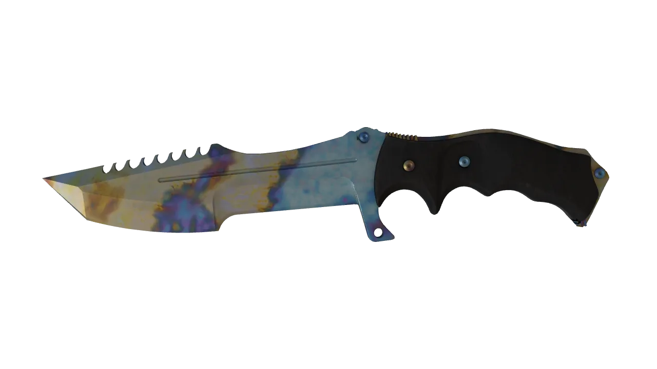 Huntsman Knife | Case Hardened seed #716, front