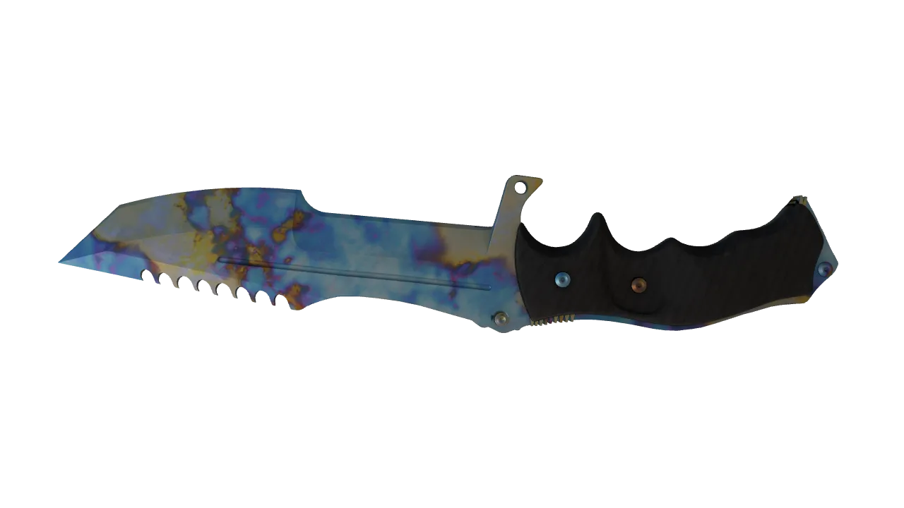 Huntsman Knife | Case Hardened seed #72, back