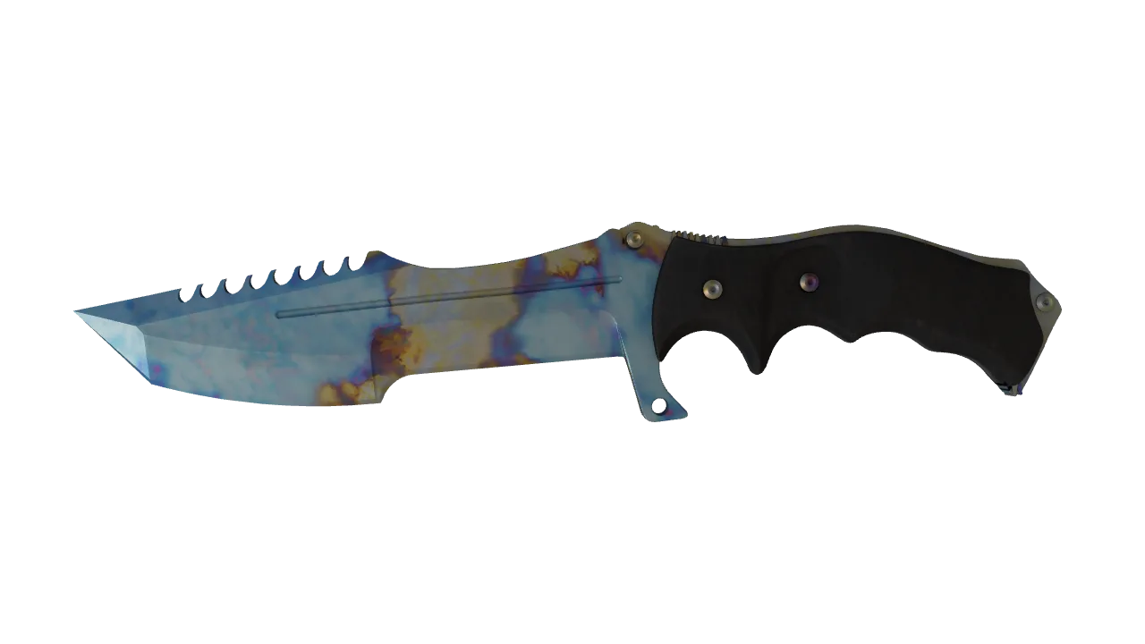 Huntsman Knife | Case Hardened seed #721, front