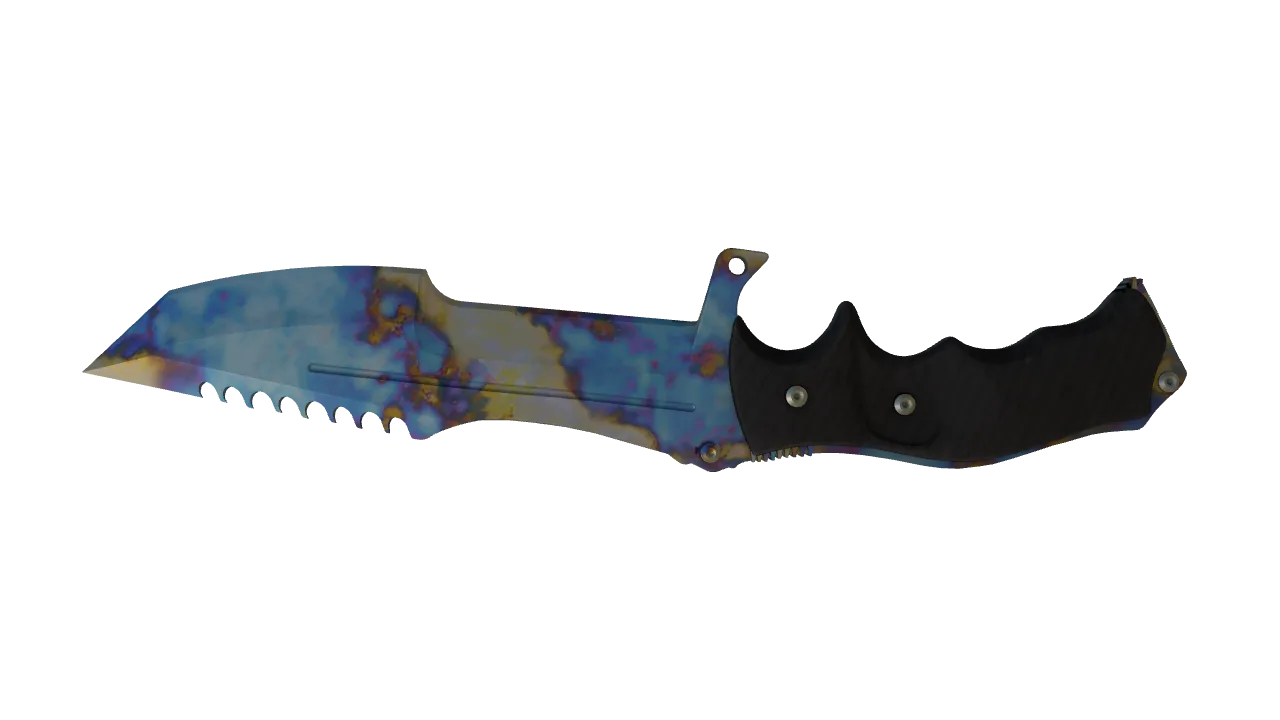 Huntsman Knife | Case Hardened seed #73, back
