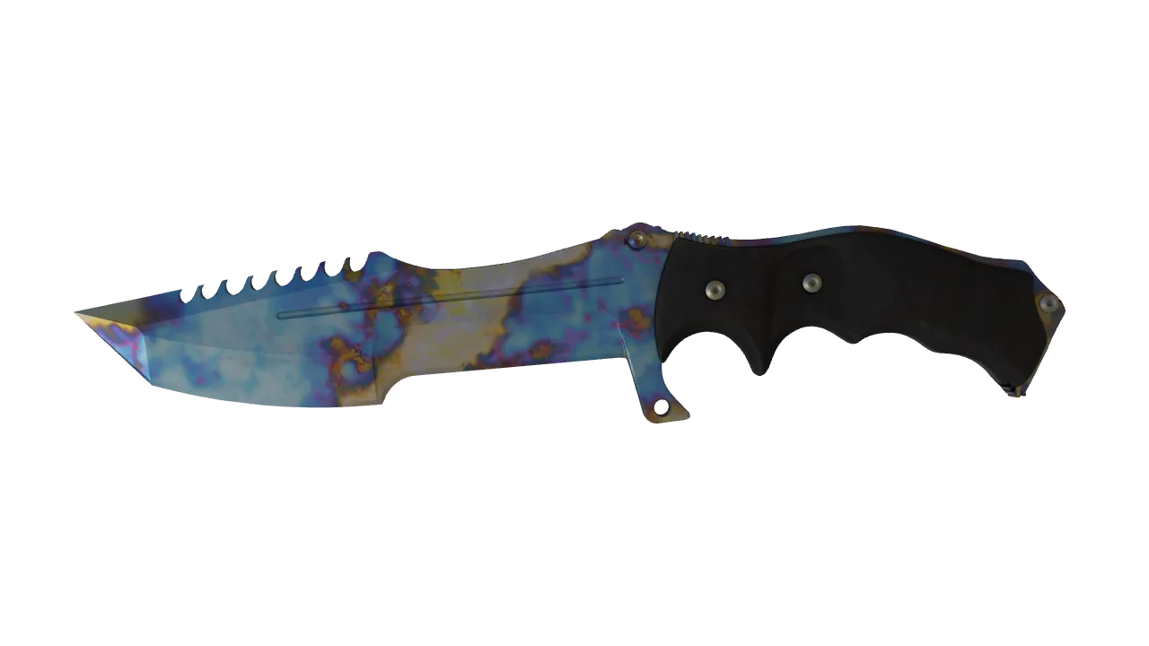 Huntsman Knife | Case Hardened seed #73, front