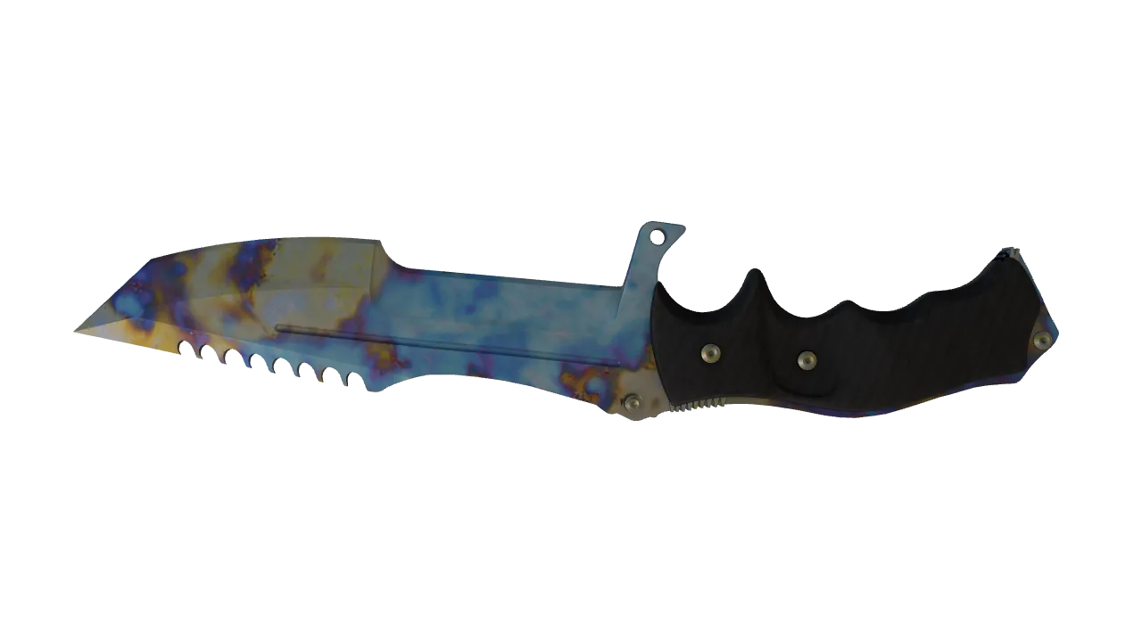 Huntsman Knife | Case Hardened seed #741, back