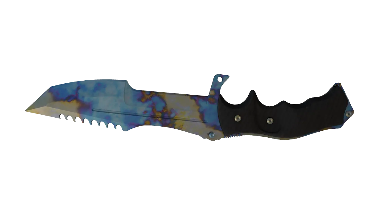 Huntsman Knife | Case Hardened seed #749, back