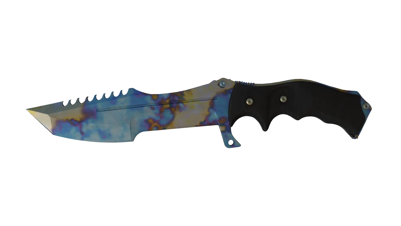 Huntsman Knife | Case Hardened seed #749, front