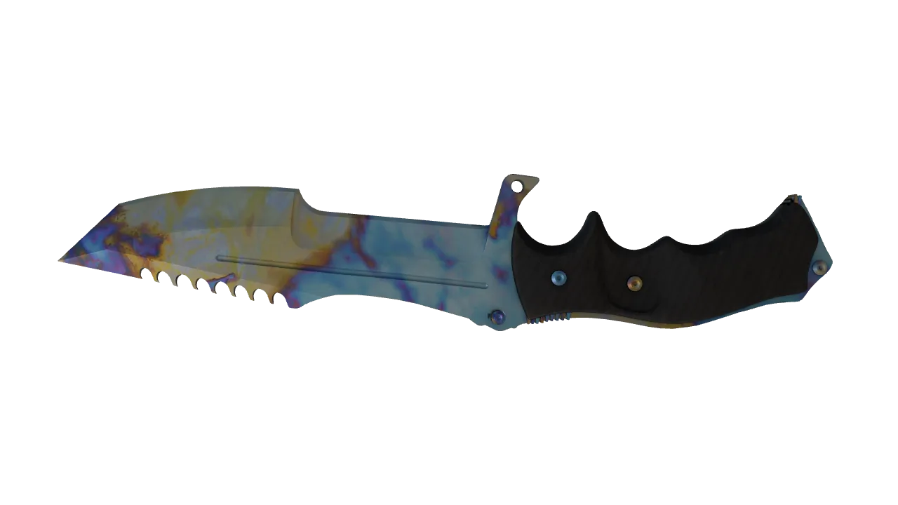 Huntsman Knife | Case Hardened seed #761, back