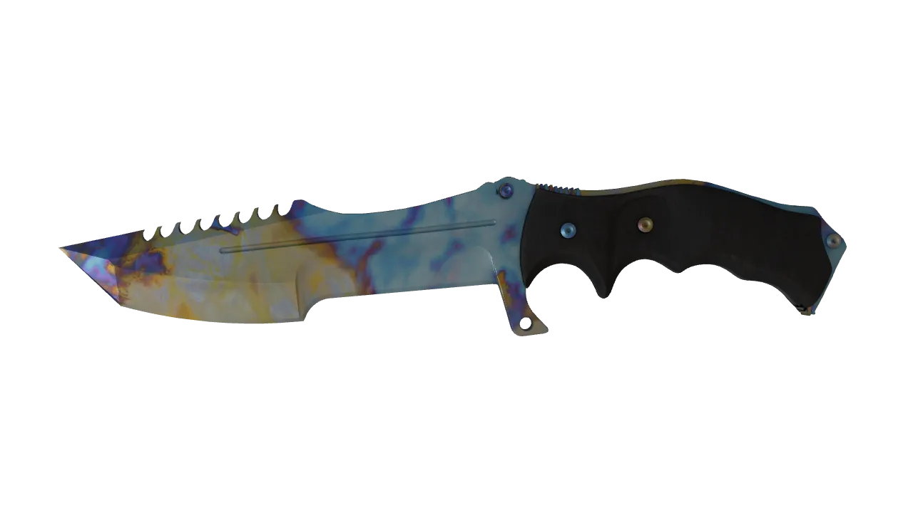 Huntsman Knife | Case Hardened seed #761, front