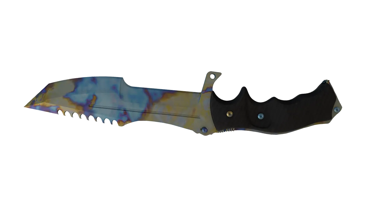 Huntsman Knife | Case Hardened seed #768, back
