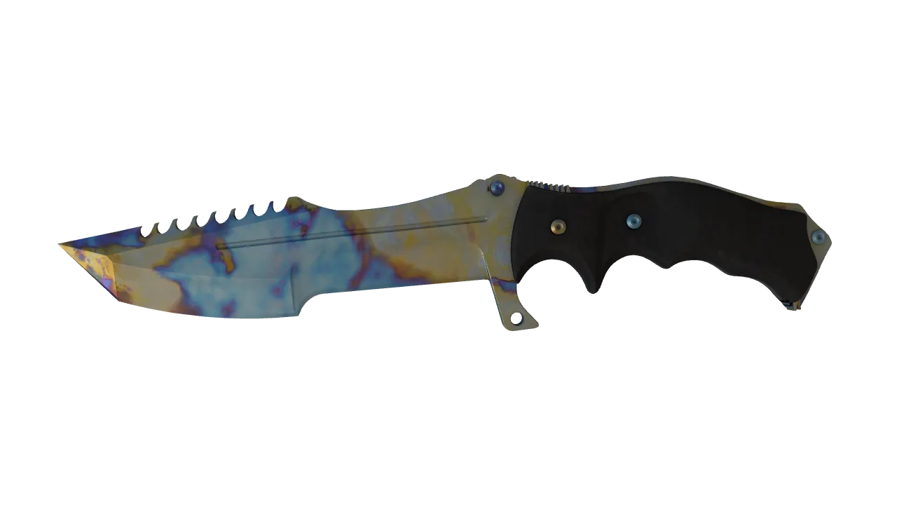 Huntsman Knife | Case Hardened seed #768, front