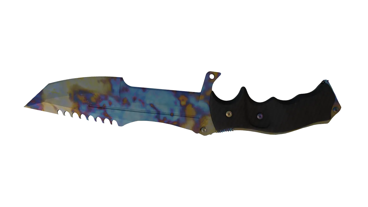 Huntsman Knife | Case Hardened seed #769, back