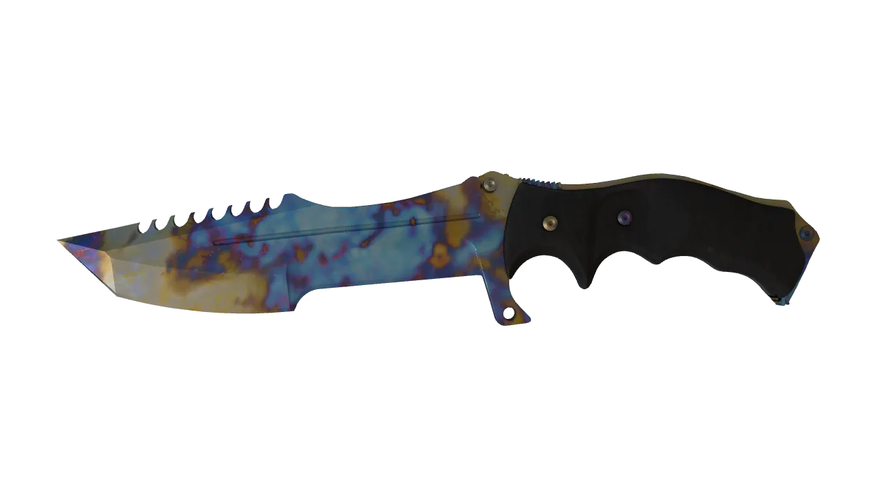 Huntsman Knife | Case Hardened seed #769, front