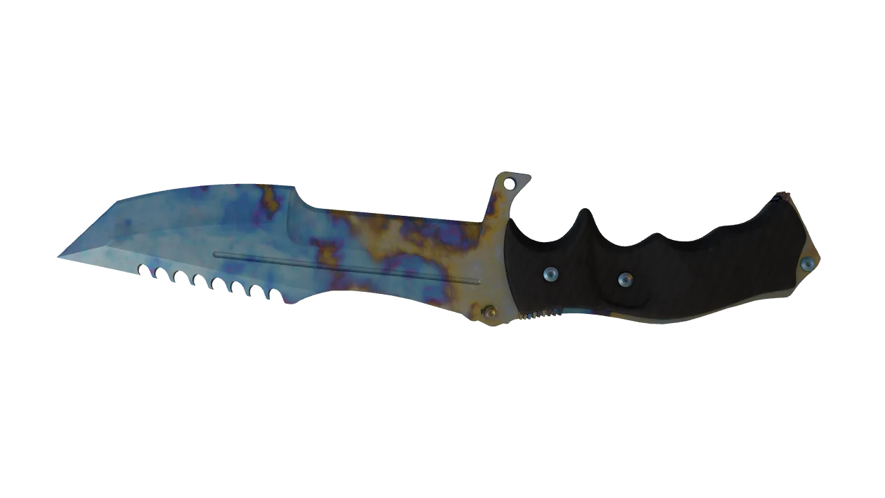 Huntsman Knife | Case Hardened seed #770, back