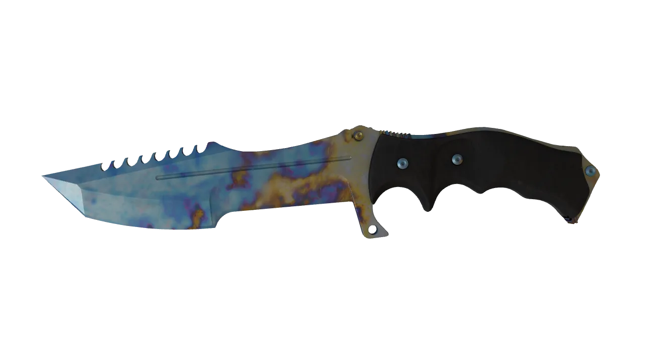 Huntsman Knife | Case Hardened seed #770, front
