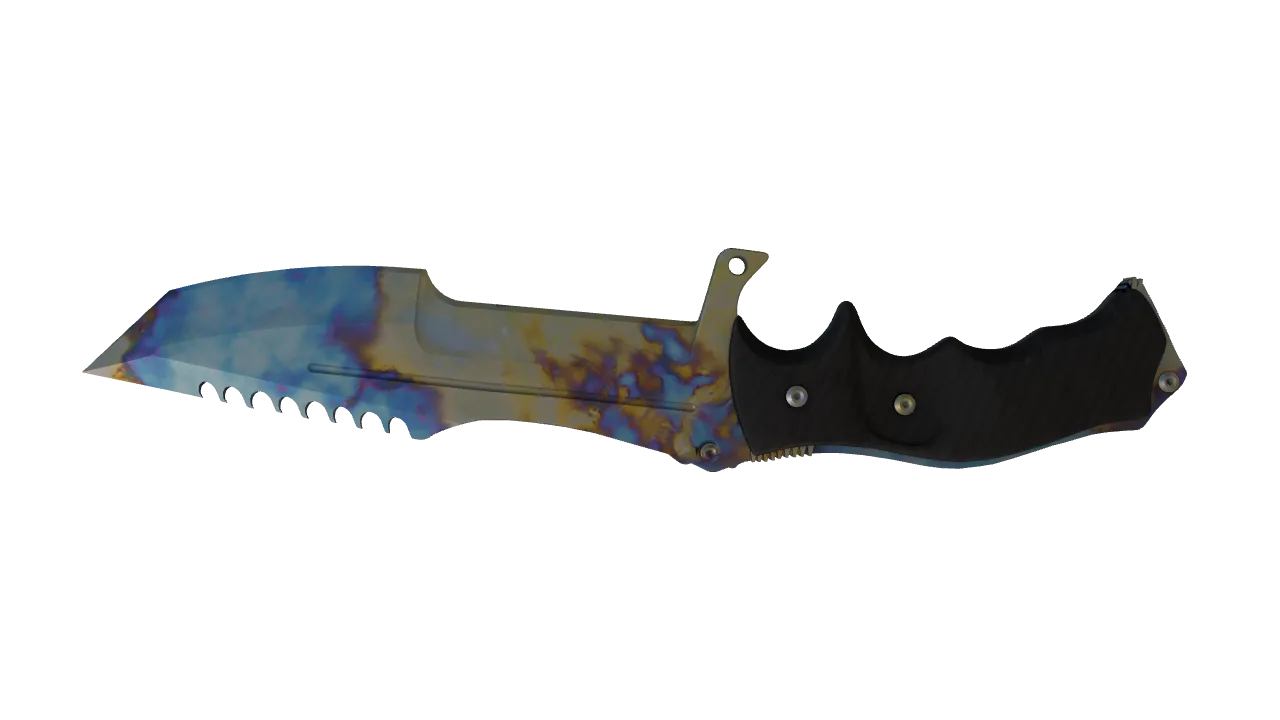 Huntsman Knife | Case Hardened seed #776, back