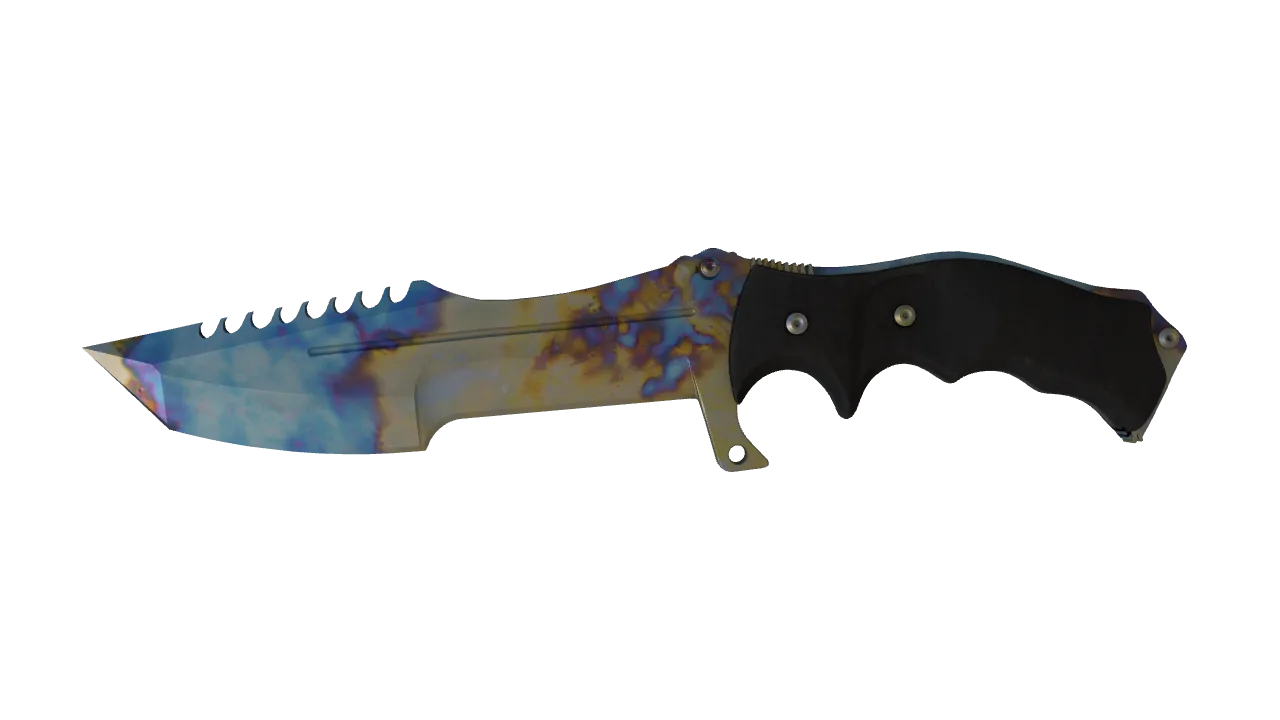 Huntsman Knife | Case Hardened seed #776, front