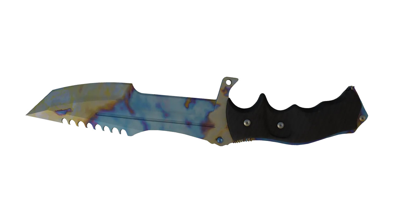 Huntsman Knife | Case Hardened seed #780, back