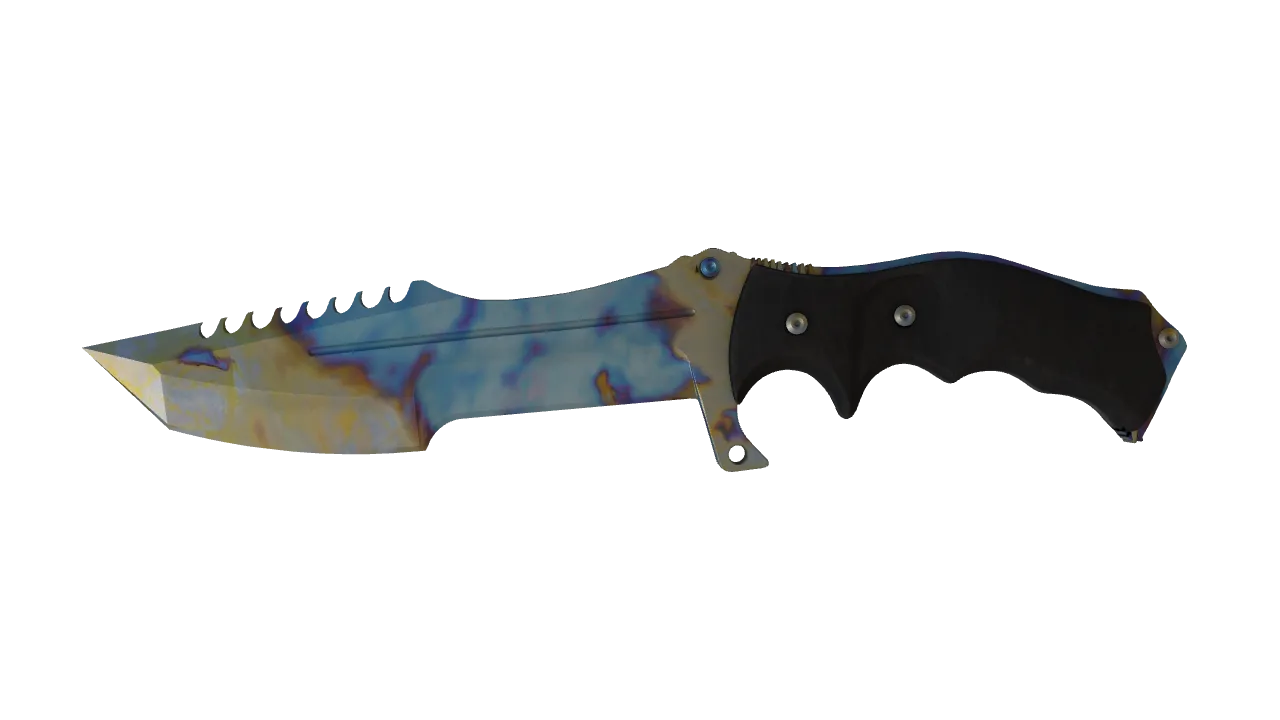 Huntsman Knife | Case Hardened seed #780, front
