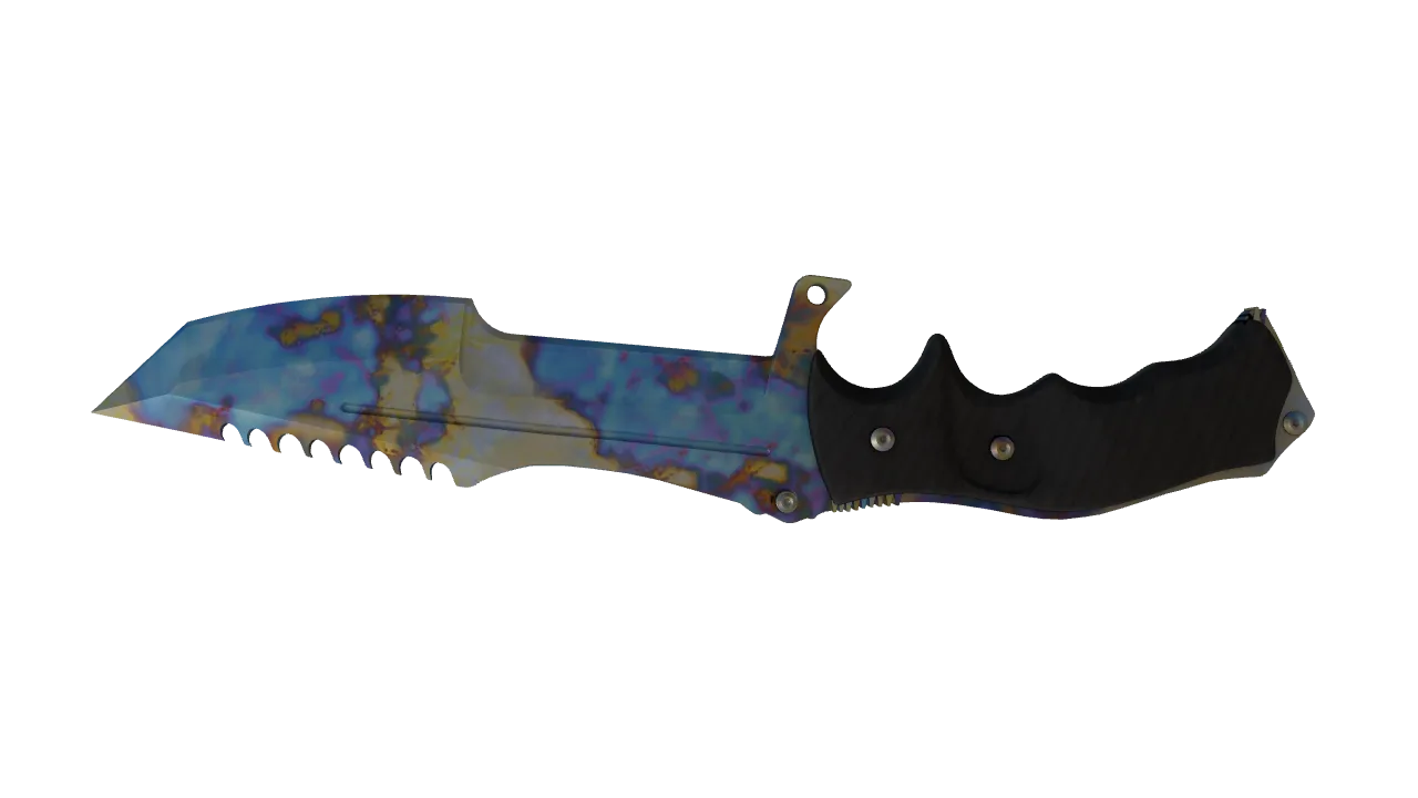 Huntsman Knife | Case Hardened seed #782, back